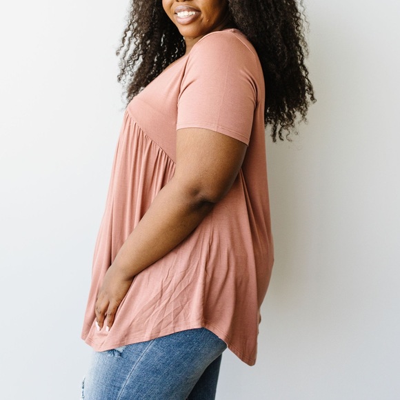 Bamboo Knit Top in Ginger - Picture 3 of 11